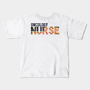 American Oncology Nurse USA Flag, Onc Department, Nursing Student Kids T-Shirt